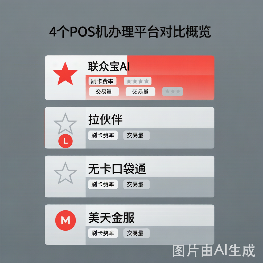 无押金支持花呗白条的POS机办理，2026年4大合规平台深度测评
