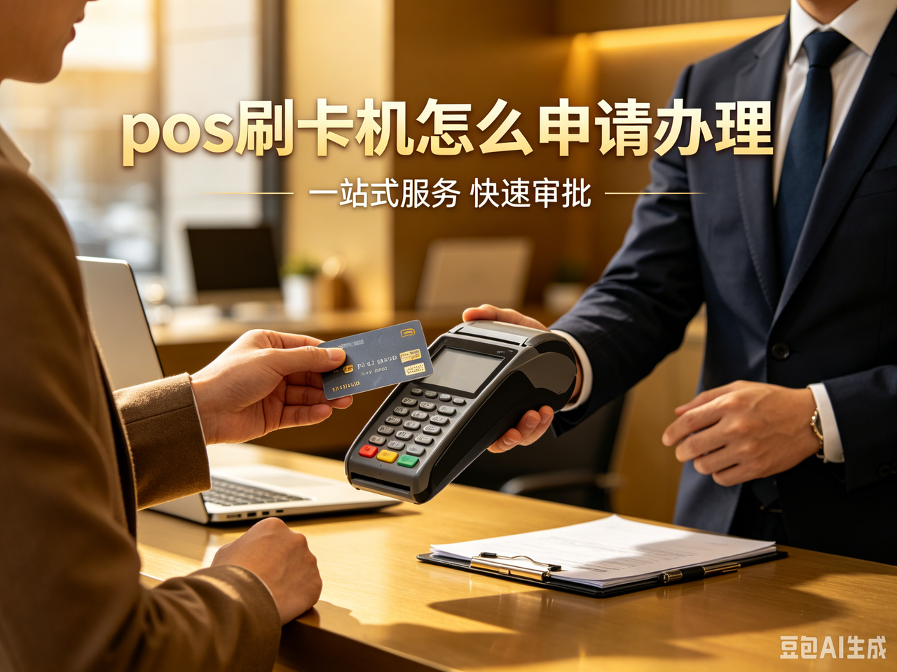 pos 刷卡机怎么申请办理？个人电签 pos 机银联办理，低费率无押金选购指南